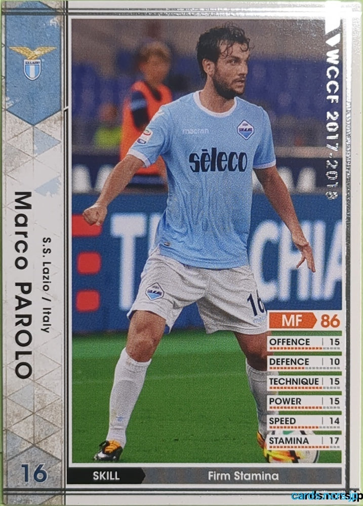 Panini WCCF Football WCCF/2017-2018-190/272 N Marco PAROLO Trading Card EX