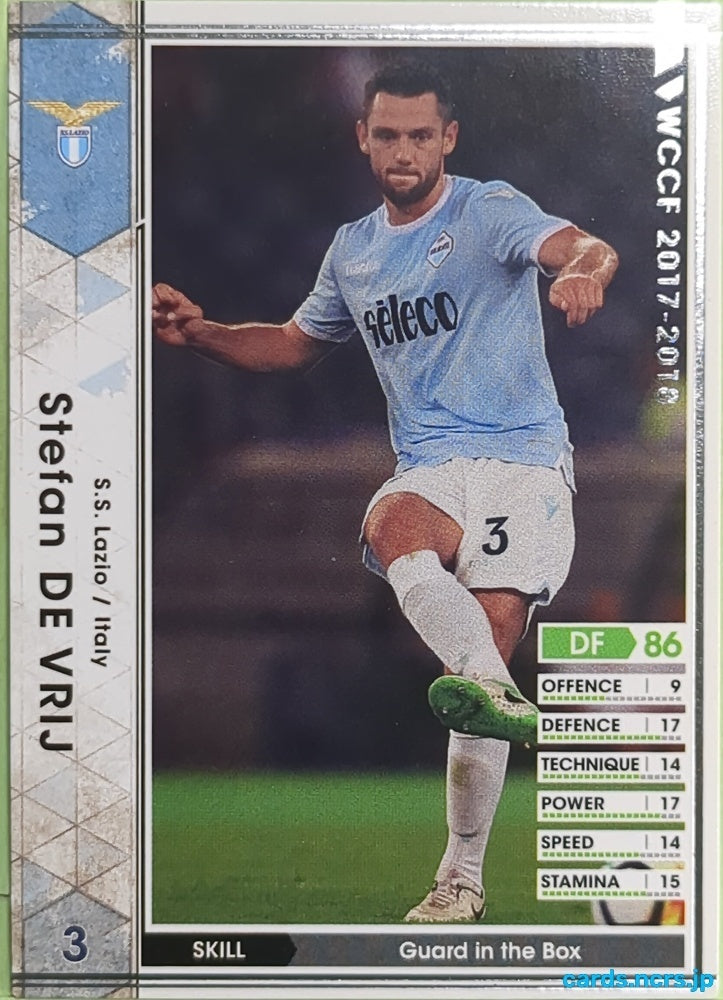 Panini WCCF Football WCCF/2017-2018-179/272 N Stefan DE VRIJ Trading Card EX