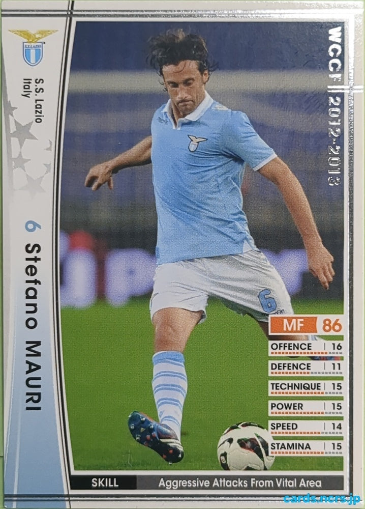 Panini WCCF Football WCCF/2012-2013-237/384 N Stefano Mauri Trading Card EX