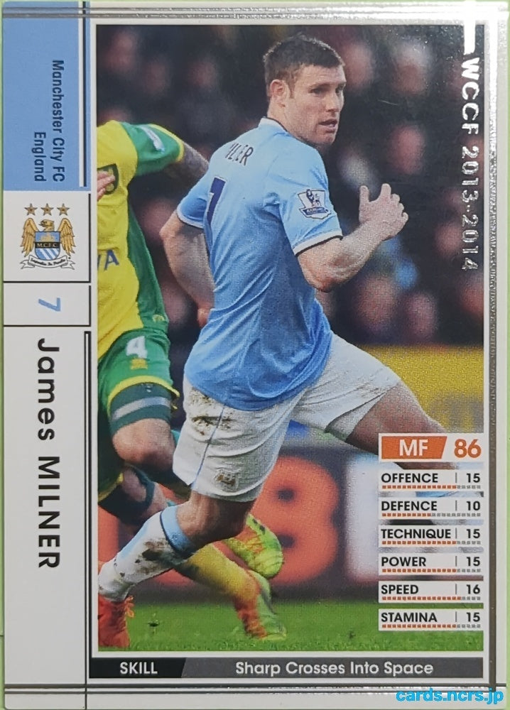 Panini WCCF Football WCCF/2013-2014-043/385 N James Milner Trading Card EX