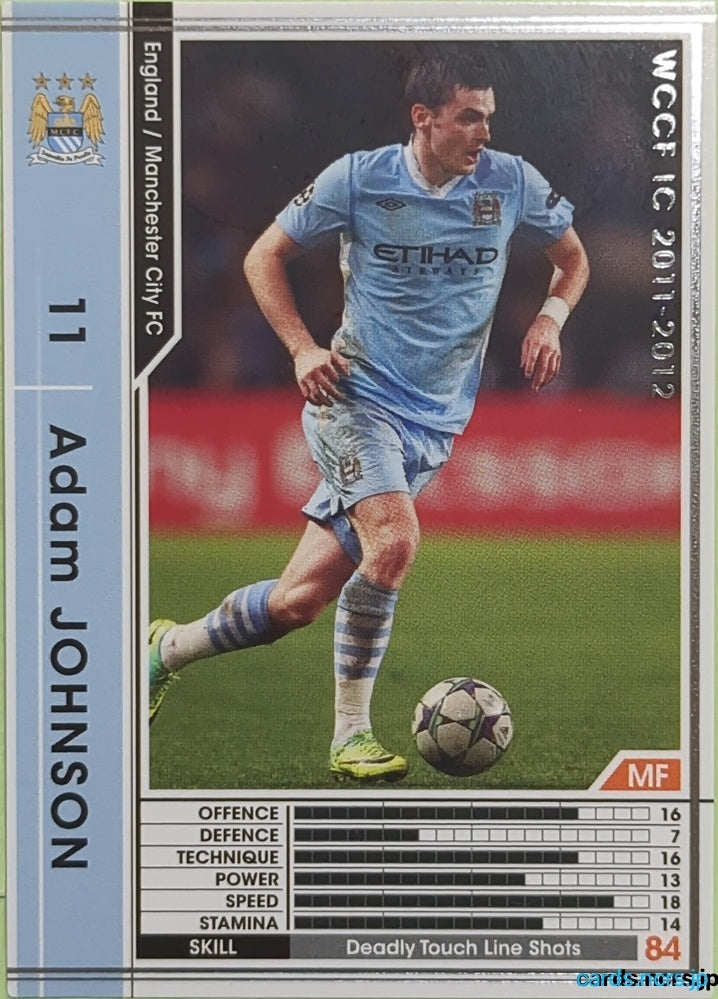 Panini WCCF Football WCCF/2011-2012-041/384 N Adam Johnson Trading Card EX
