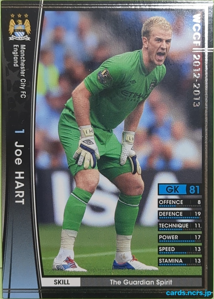Panini WCCF Football WCCF/2012-2013-033/384 N Joe Hart Trading Card EX