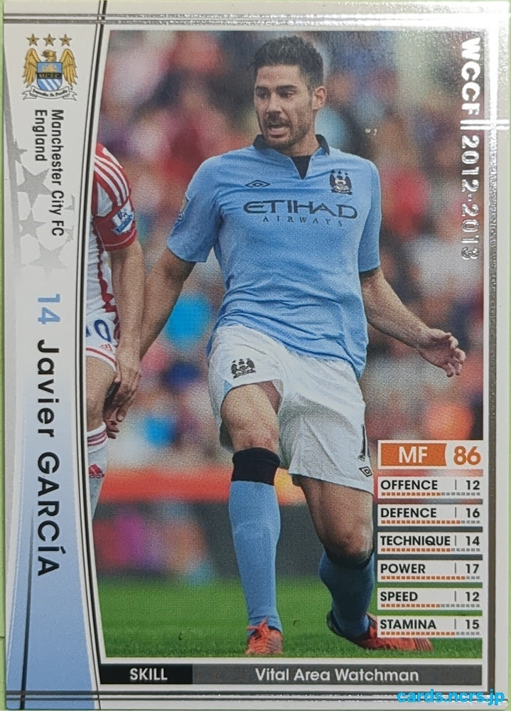 Panini WCCF Football WCCF/2012-2013-041/384 N Javi Garcia Trading Card EX