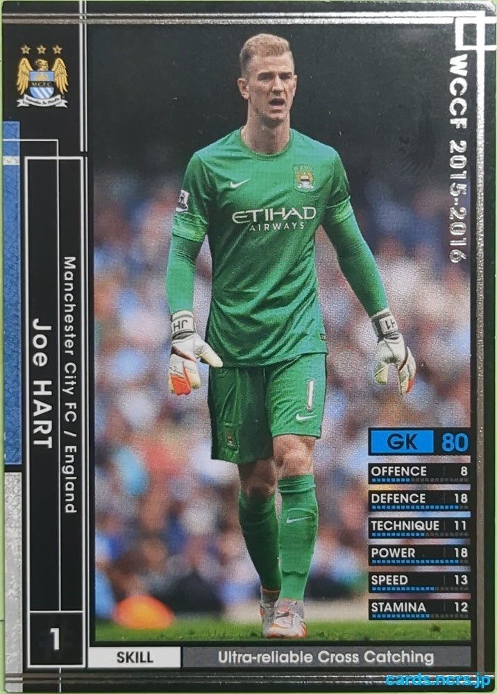 Panini WCCF Football WCCF/2015-2016-049/347 N Joe Hart Trading Card EX