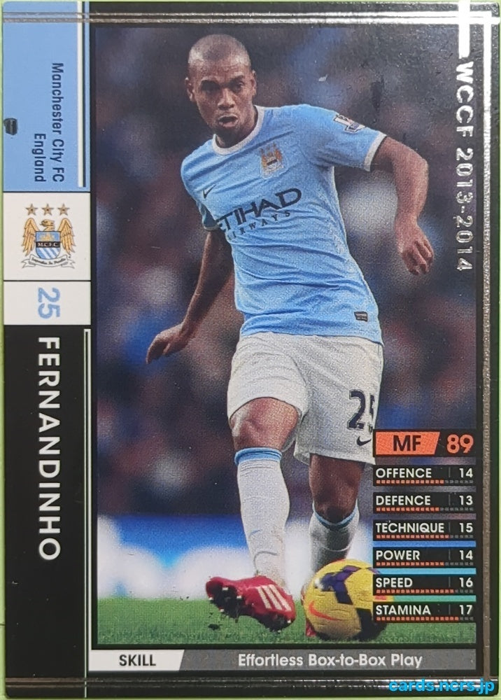 Panini WCCF Football WCCF/2013-2014-040/385 N Fernandinho Trading Card EX