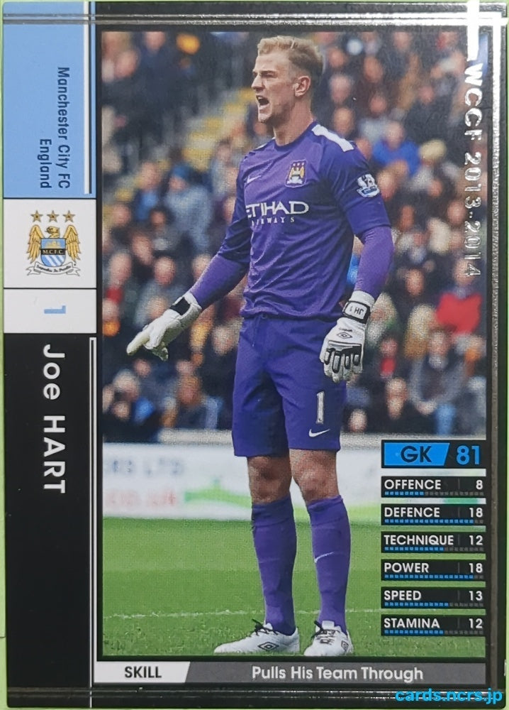 Panini WCCF Football WCCF/2013-2014-033/385 N Joe Hart Trading Card EX
