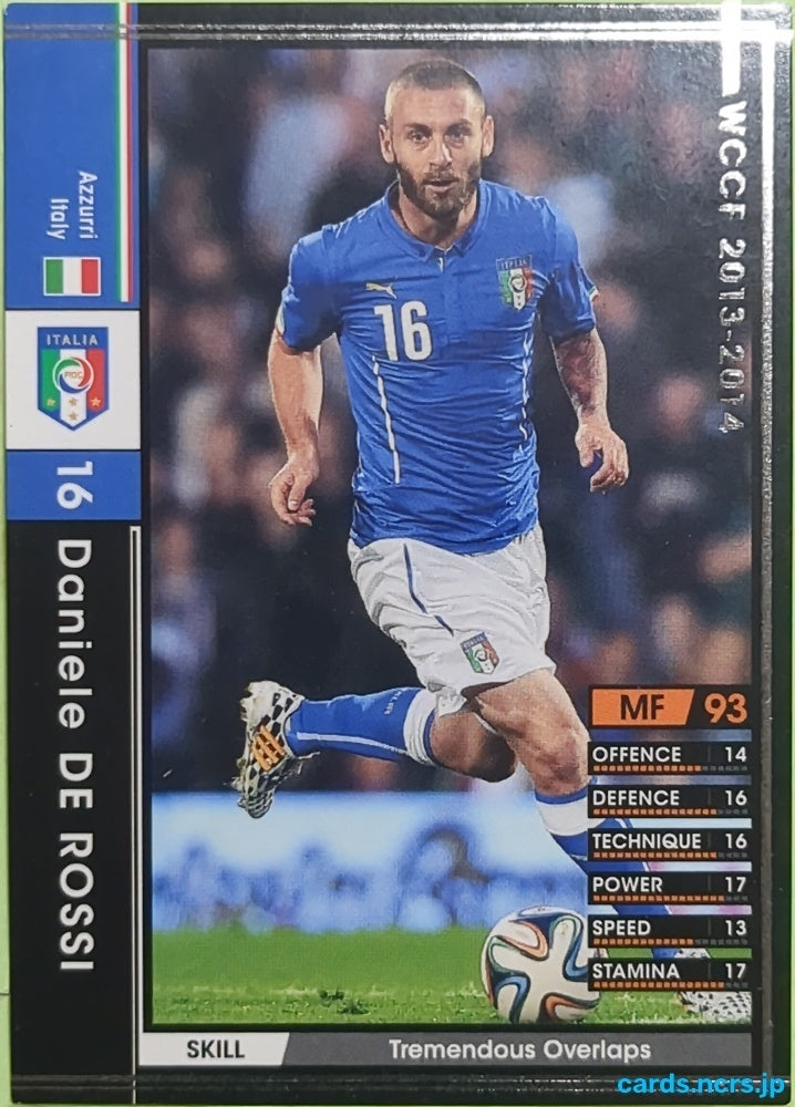 Panini WCCF Football WCCF/2013-2014-345/385 N Daniele DE ROSSI Trading Card EX