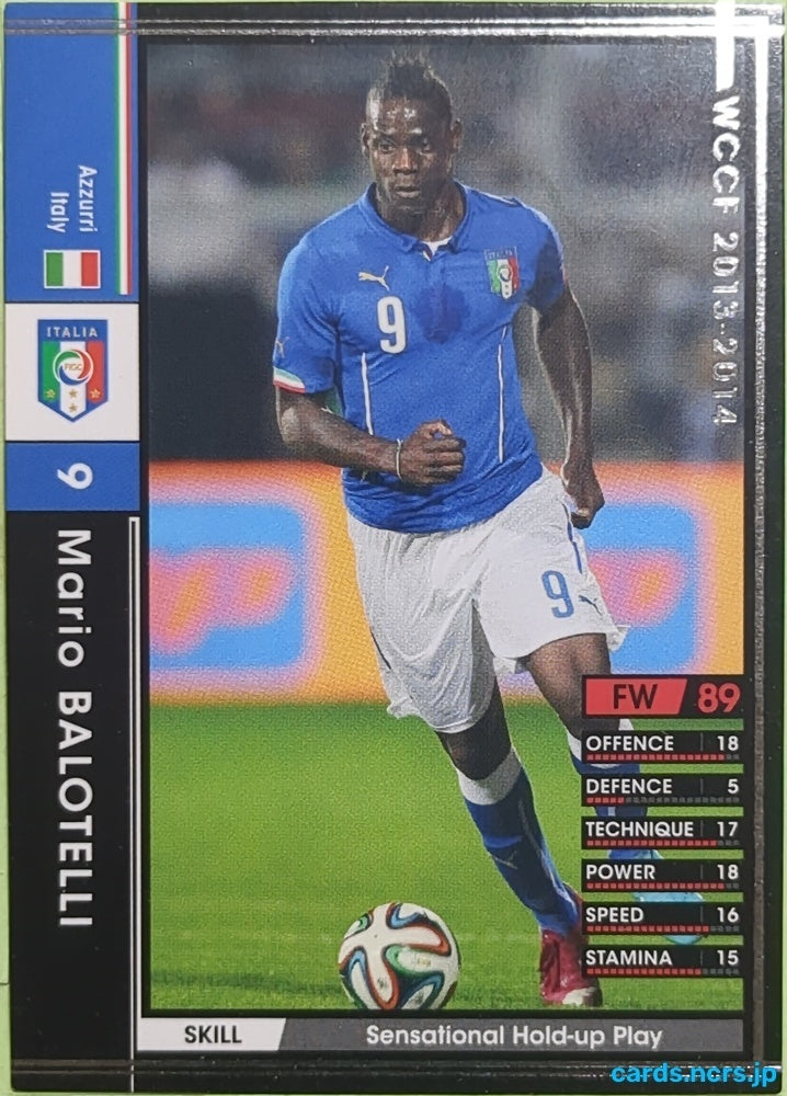 Panini WCCF Football WCCF/2013-2014-350/385 N Mario Balotelli Trading Card EX