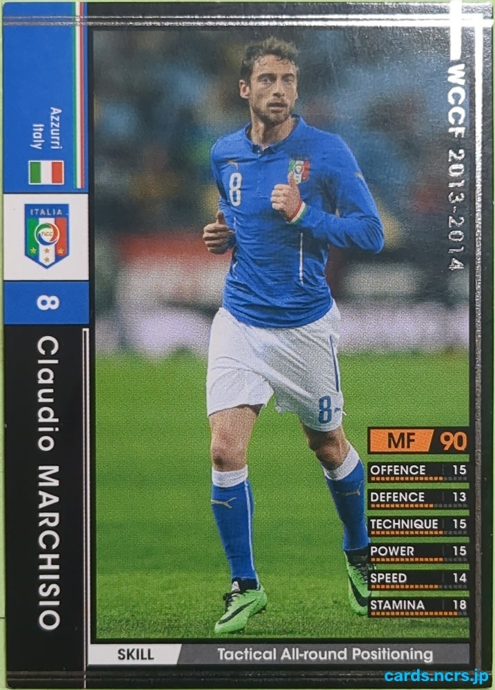 Panini WCCF Football WCCF/2013-2014-346/385 N Claudio MARCHISIO Trading Card EX