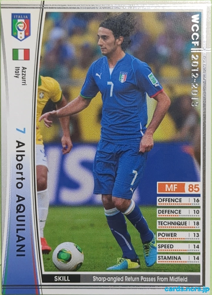 Panini WCCF Football WCCF/2012-2013-A39/80 N Alberto Aquilani Trading Card EX