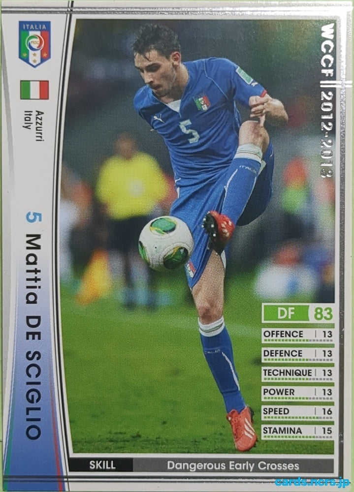 Panini WCCF Football WCCF/2012-2013-A37/80 N Mattia De Sciglio Trading Card EX