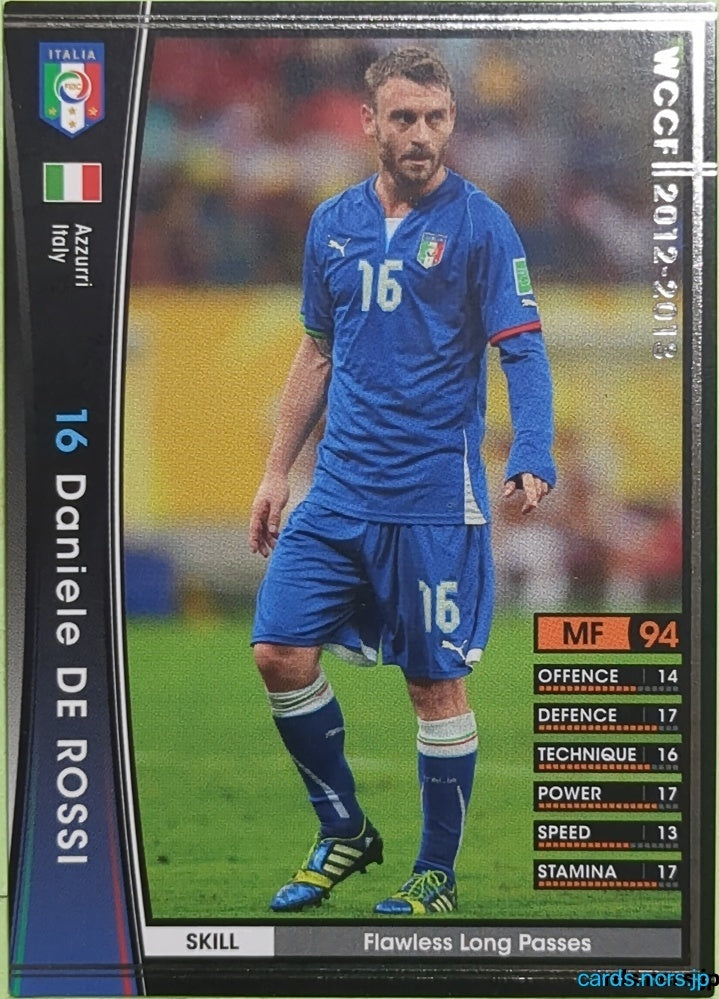 Panini WCCF Football WCCF/2012-2013-A41/80 N Daniele DE ROSSI Trading Card EX