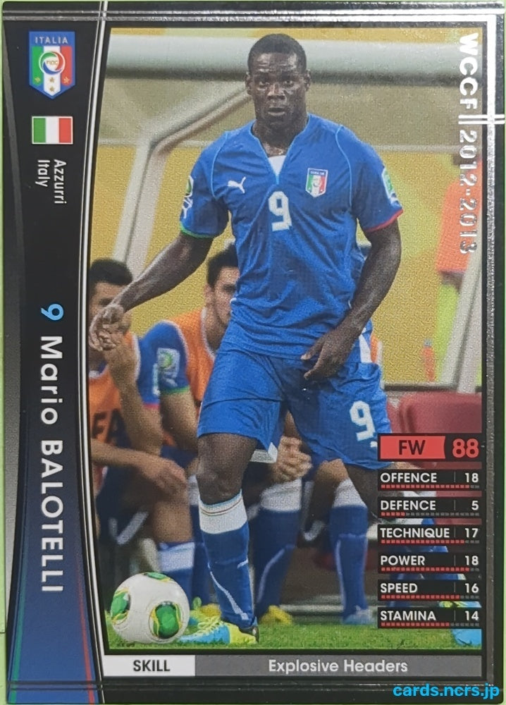 Panini WCCF Football WCCF/2012-2013-A47/80 N Mario Balotelli Trading Card EX