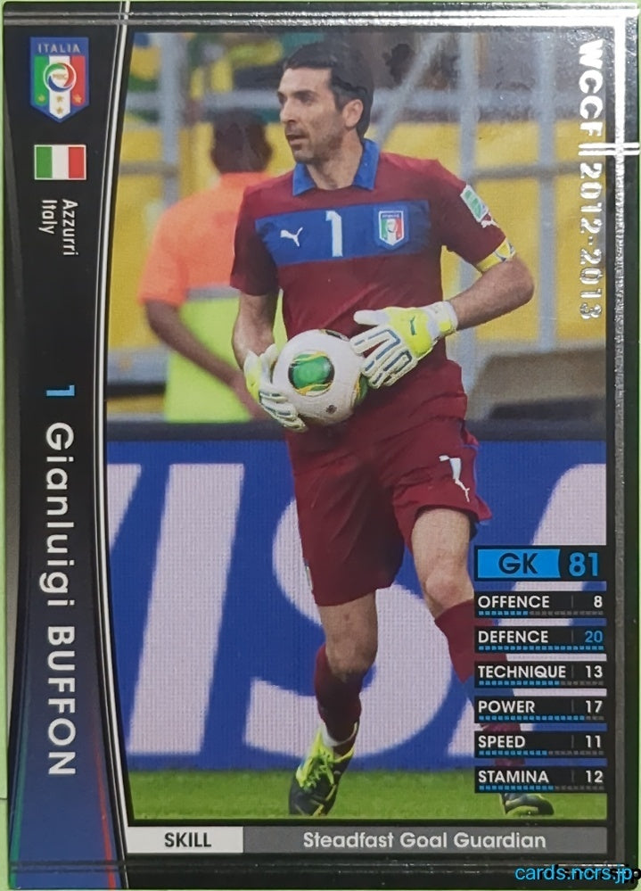 Panini WCCF Football WCCF/2012-2013-A33/80 N Gianluigi Buffon Trading Card EX
