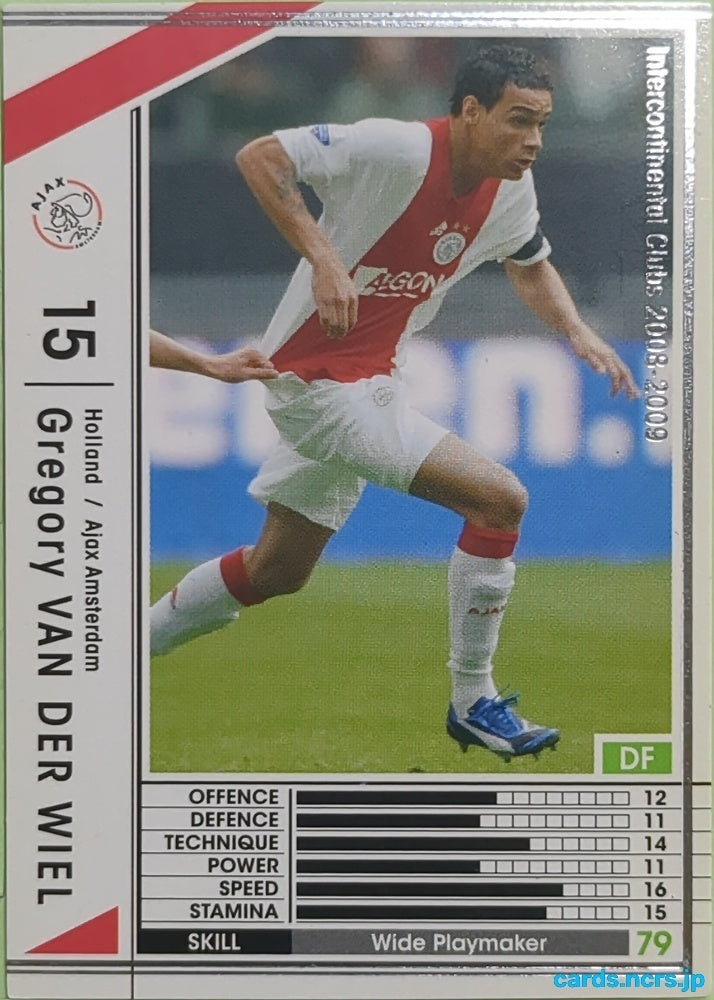 Panini WCCF Football WCCF/2008-2009-165/352 N Gregory VAN DER WIEL Trading Card EX