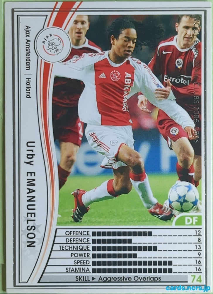 Panini WCCF Football WCCF/2005-2006-146/336 N Urby Emanuelson Trading Card EX