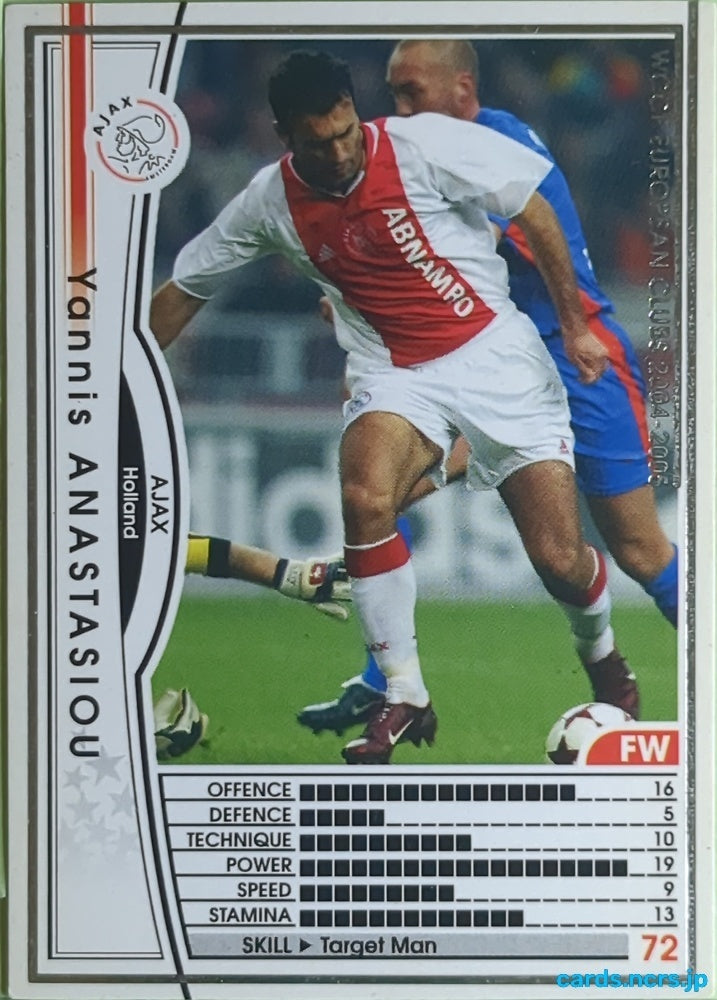 Panini WCCF Football WCCF/2004-2005-077/224 N Yannis Anastasiou Trading Card EX
