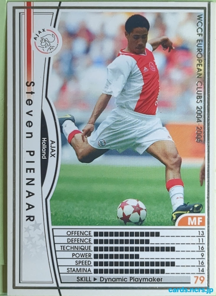 Panini WCCF Football WCCF/2004-2005-074/224 N Steven Pienaar Trading Card EX