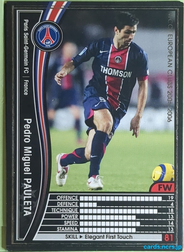 Panini WCCF Football WCCF/2005-2006-127/336 N Pedro Miguel Pauleta Trading Card EX