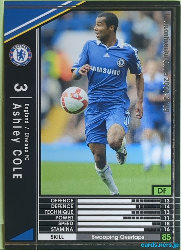 Panini WCCF Football WCCF/2008-2009-086/352 N Ashley Cole Trading Card EX