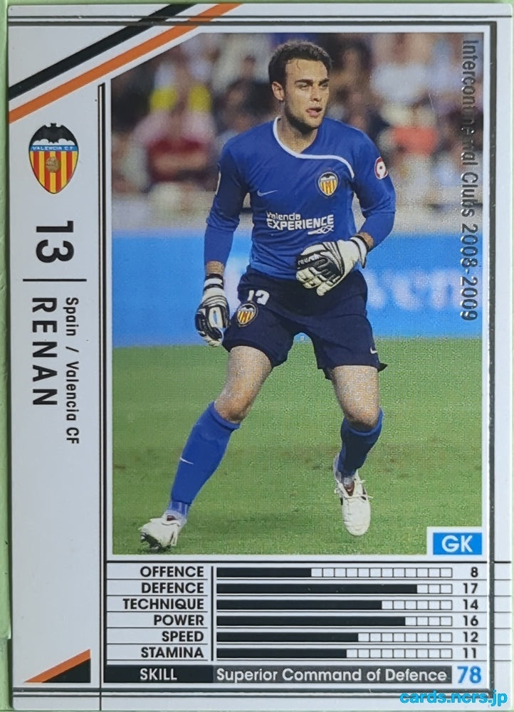 Panini WCCF Football WCCF/2008-2009-321/352 N Renan Lodi Trading Card EX
