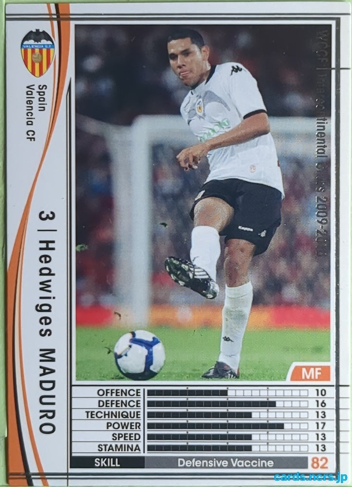 Panini WCCF Football WCCF/2009-2010-363/384 N Hedwiges Maduro Trading Card EX