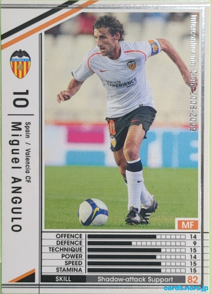 Panini WCCF Football WCCF/2008-2009-328/352 N Miguel ANGULO Trading Card EX