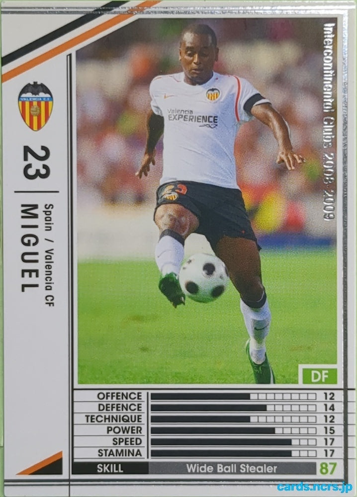 Panini WCCF Football WCCF/2008-2009-325/352 N Miguel Lopes Trading Card EX