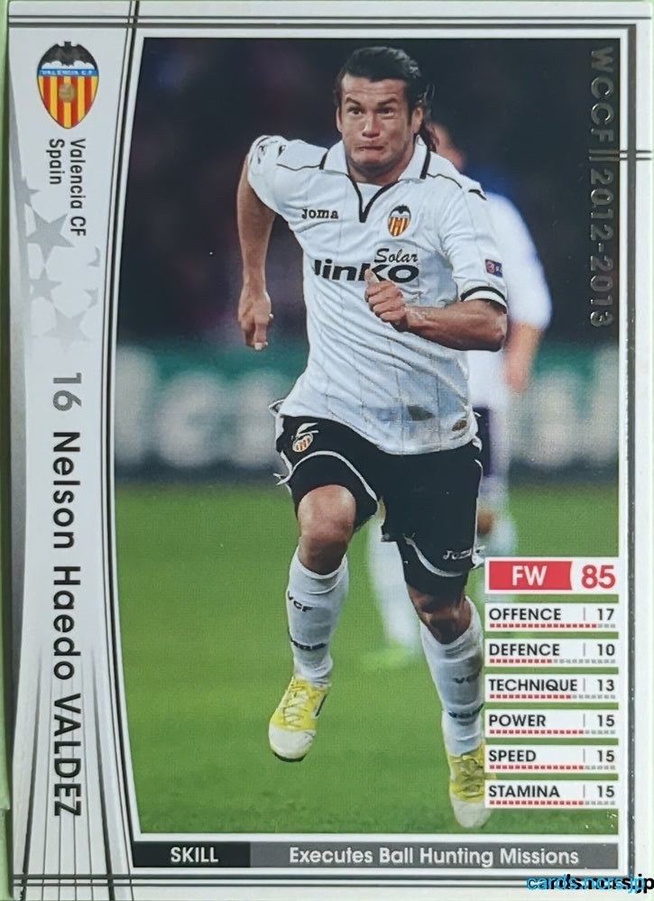 Panini WCCF Football WCCF/2012-2013-383/384 N Nelson Haedo Valdez Trading Card EX