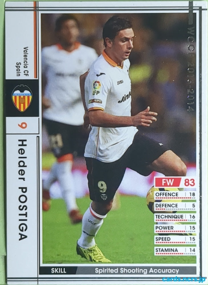 Panini WCCF Football WCCF/2013-2014-272/385 N Helder Postiga Trading Card EX
