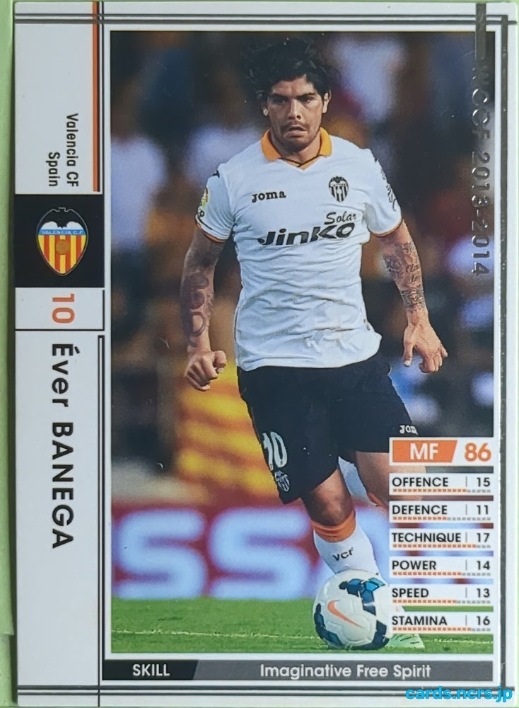 Panini WCCF Football WCCF/2013-2014-263/385 N Éver Banega Trading Card EX