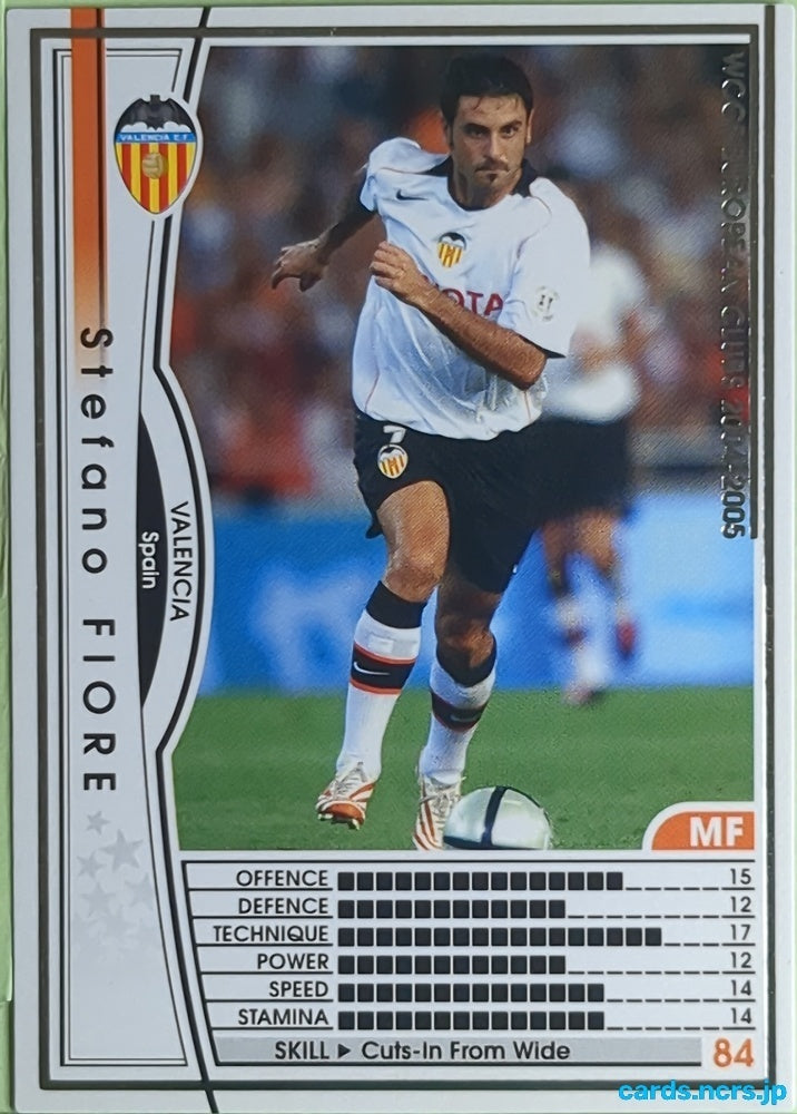 Panini WCCF Football WCCF/2003-2004-217/224 Stefano Fiore Trading Card EX