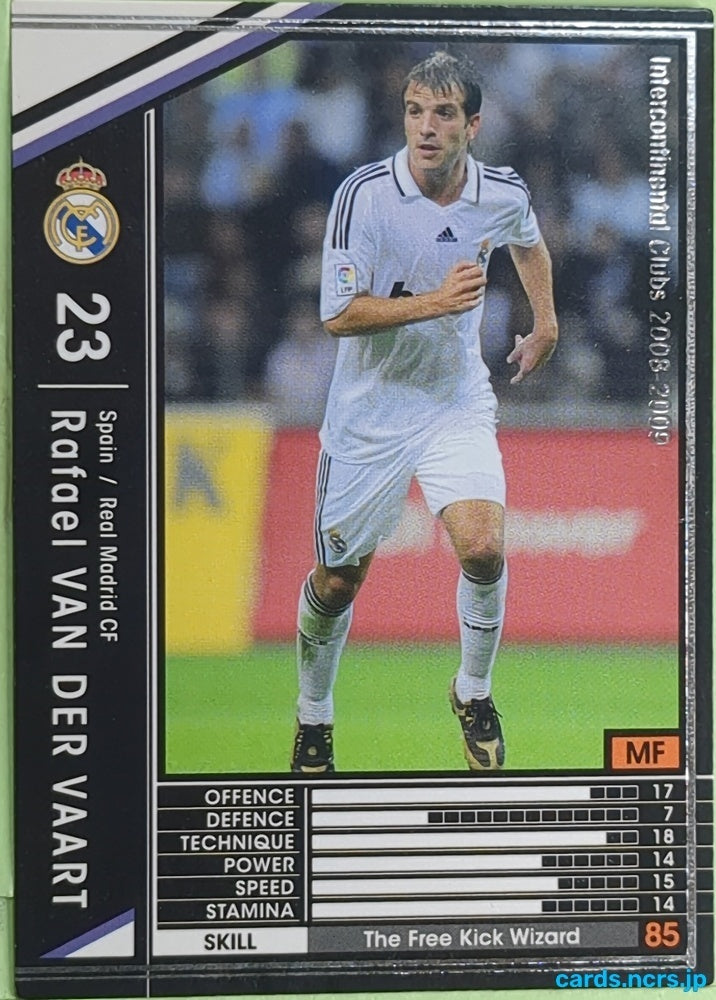 Panini WCCF Football WCCF/2008-2009-315/352 N Rafael Van der Vaart Trading Card EX