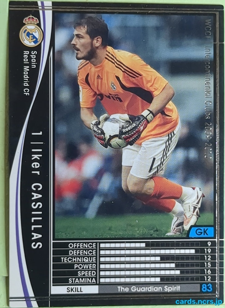 Panini WCCF Football WCCF/2009-2010-321/384 N Iker Casillas Trading Card EX