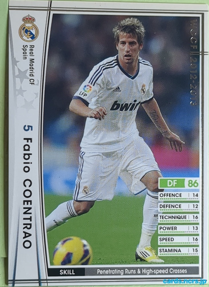 Panini WCCF Football WCCF/2012-2013-355/384 N Fabio Coentrao Trading Card EX