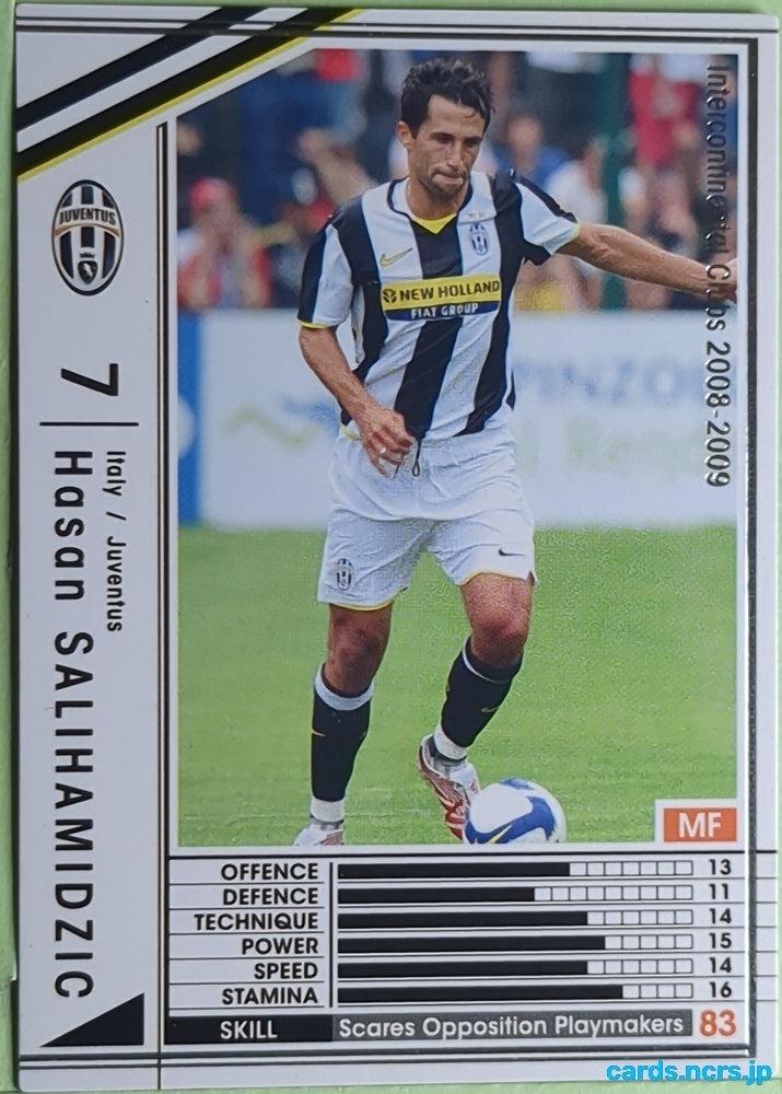 Panini WCCF Football WCCF/2008-2009-268/352 N Hasan SALIHAMIDZIC Trading Card EX