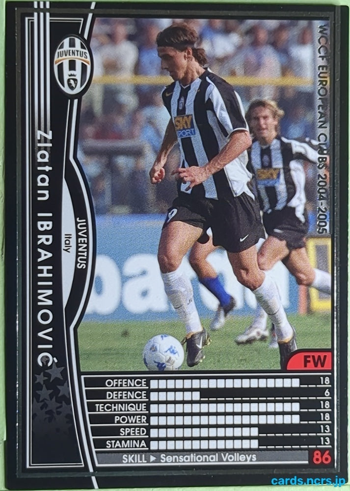 Panini WCCF Football WCCF/2004-2005-143/224 N Zlatan IBRAHIMOVIĆ Trading Card EX