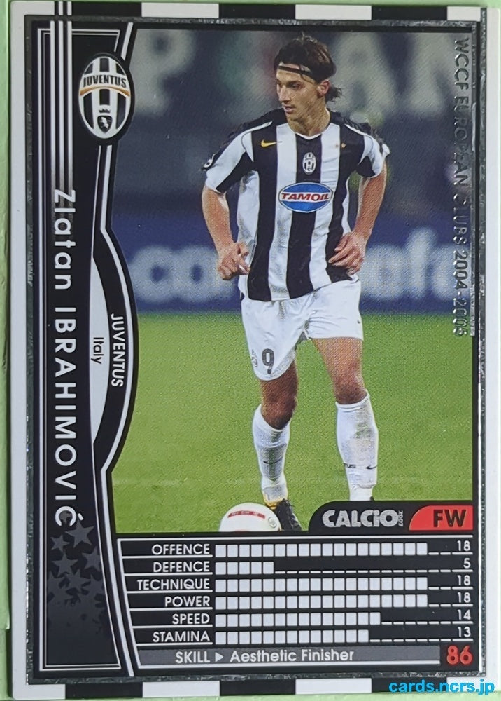 Panini WCCF Football WCCF/2004-2005-SECRET N Zlatan Ibrahimović Trading Card EX