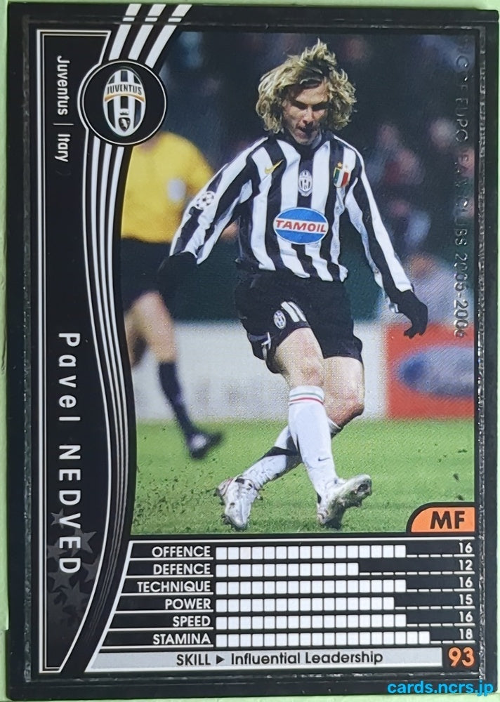 Panini WCCF Football WCCF/2005-2006-219/336 N Pavel Nedved Trading Card EX