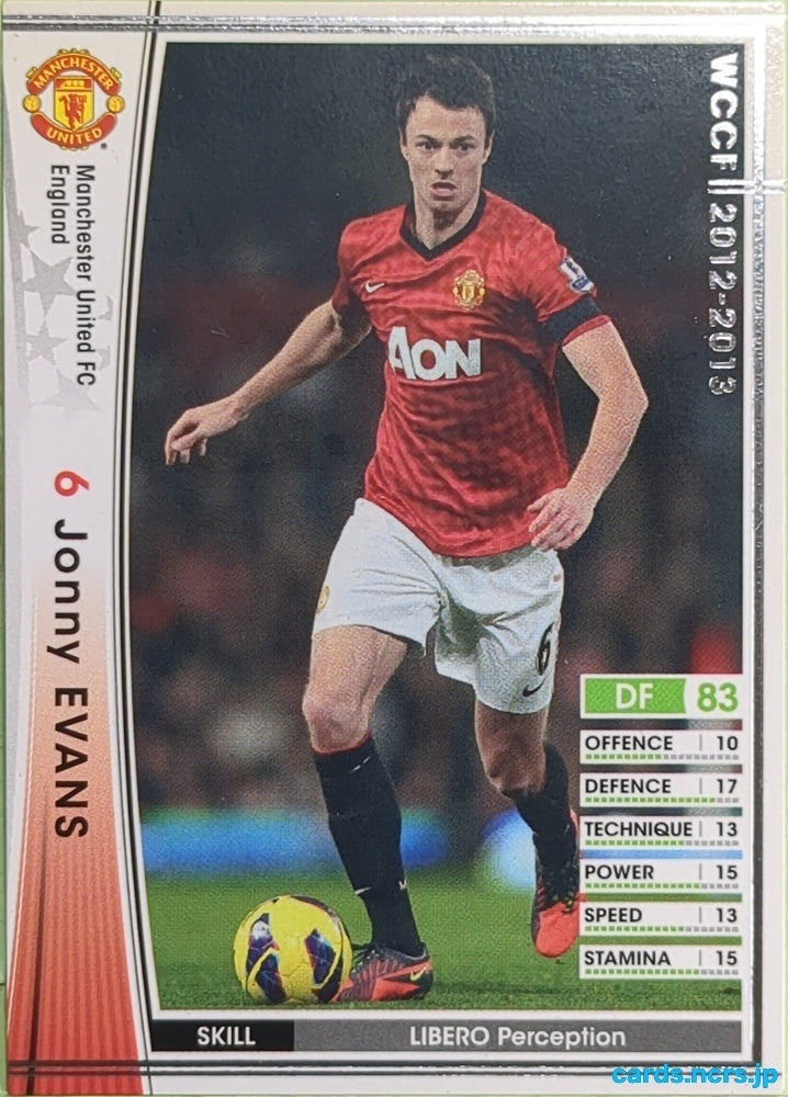 Panini WCCF Football WCCF/2012-2013-050/384 N Jonny Evans Trading Card EX