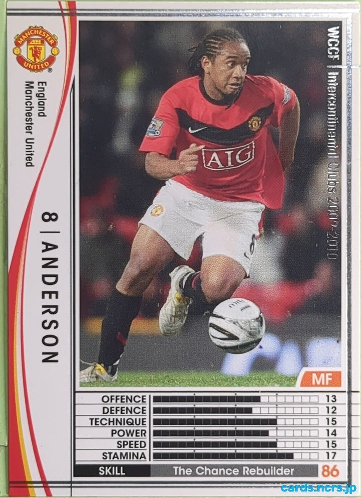 Panini WCCF Football WCCF/2009-2010-119/384 N Anderson Trading Card EX