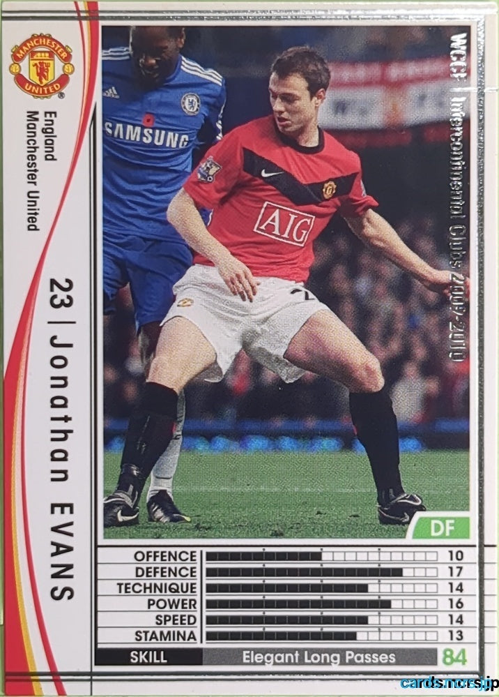 Panini WCCF Football WCCF/2009-2010-114/384 N Jonathan EVANS Trading Card EX