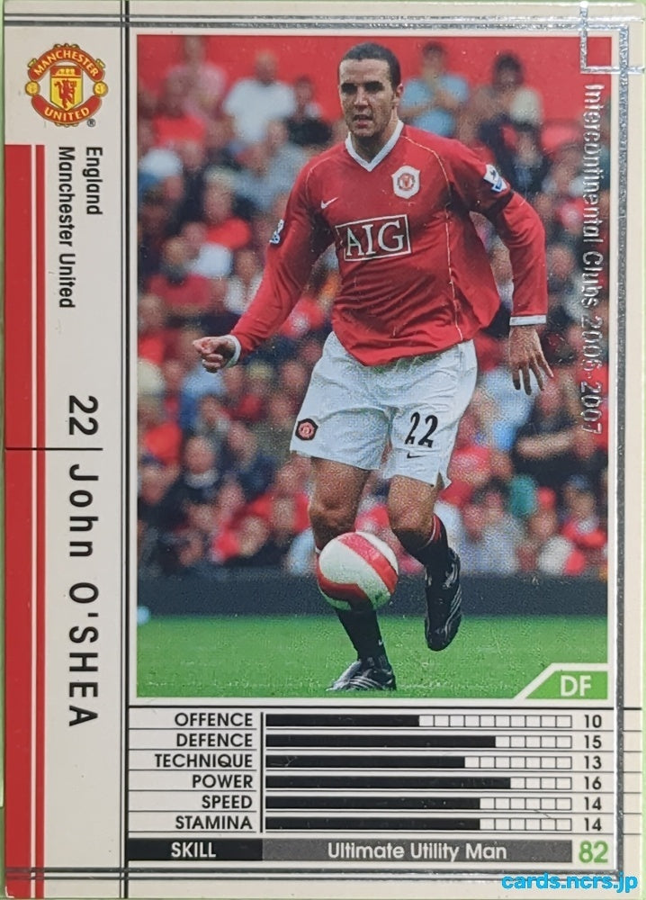 Panini WCCF Football WCCF/2006-2007-133/384 N John O'Shea Trading Card EX