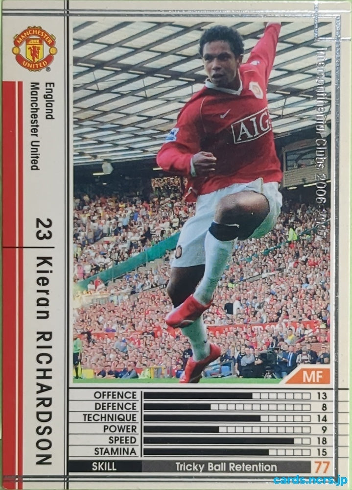 Panini WCCF Football WCCF/2006-2007-139/384 N Kieran Richardson Trading Card EX