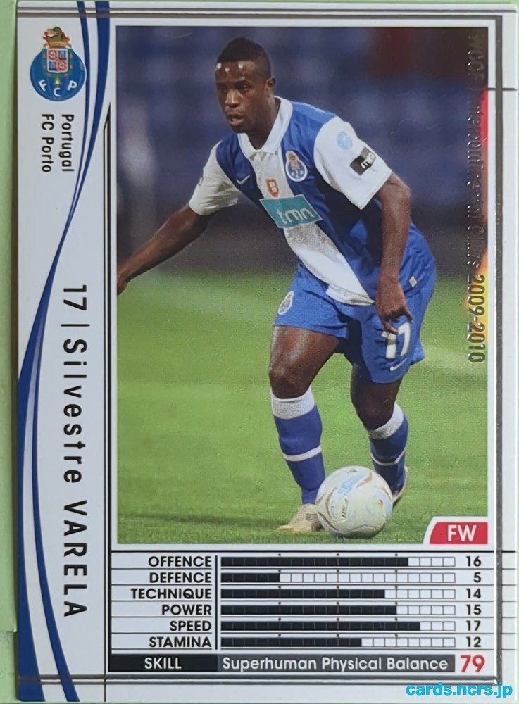 Panini WCCF Football WCCF/2009-2010-288/384 N Silvestre Varela Trading Card EX