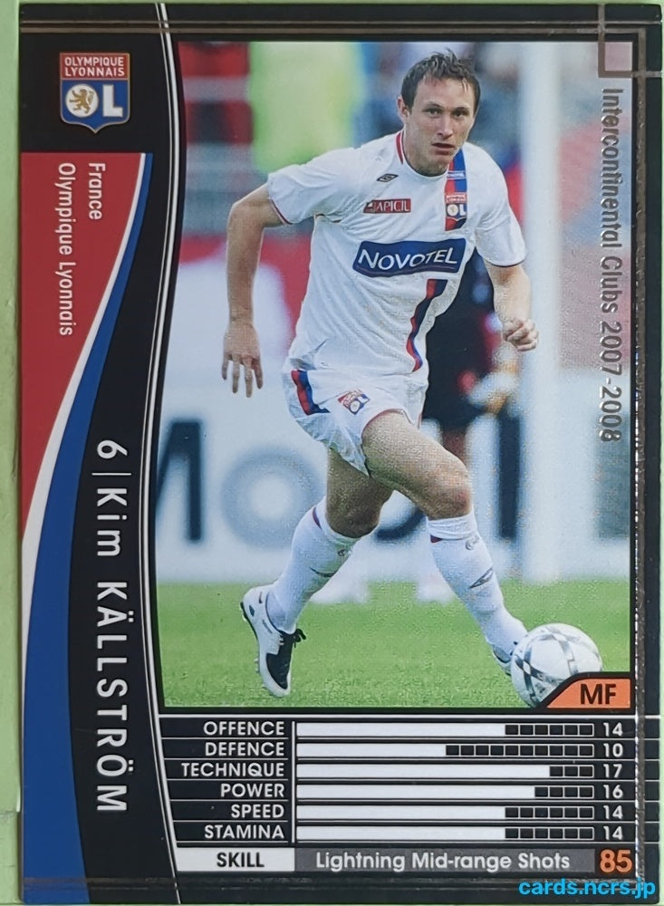 Panini WCCF Football WCCF/2007-2008-154/336 N Kim Källström Trading Card EX