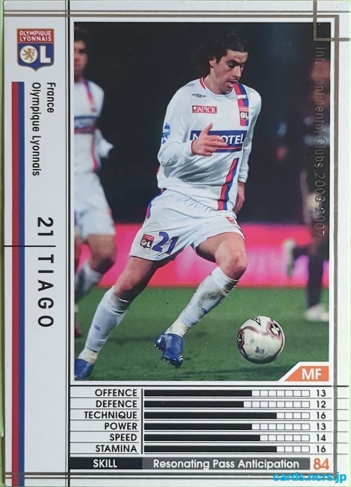 Panini WCCF Football WCCF/2006-2007-187/384 N THIAGO SILVA Trading Card EX