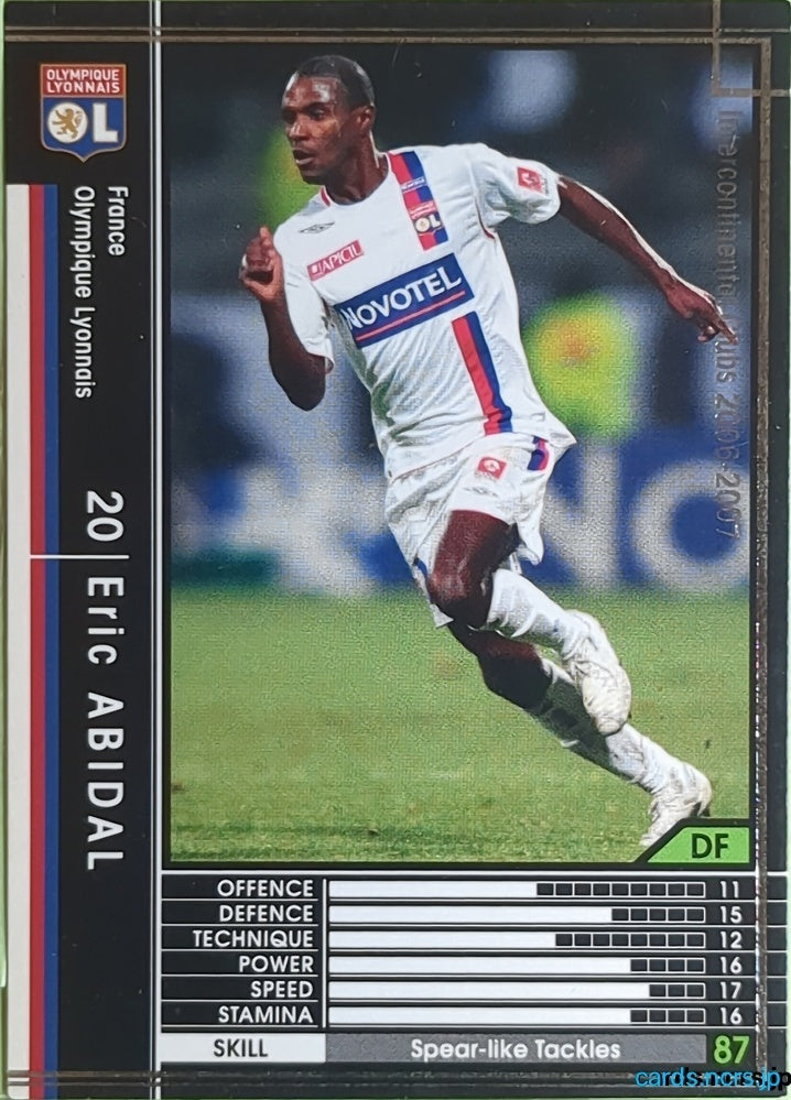 Panini WCCF Football WCCF/2006-2007-178/384 N Eric Abidal Trading Card EX
