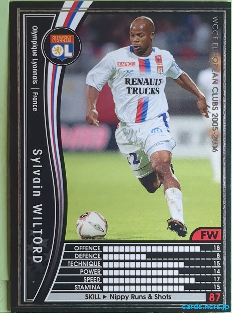 Panini WCCF Football WCCF/2005-2006-096/336 N Sylvain Wiltord Trading Card EX