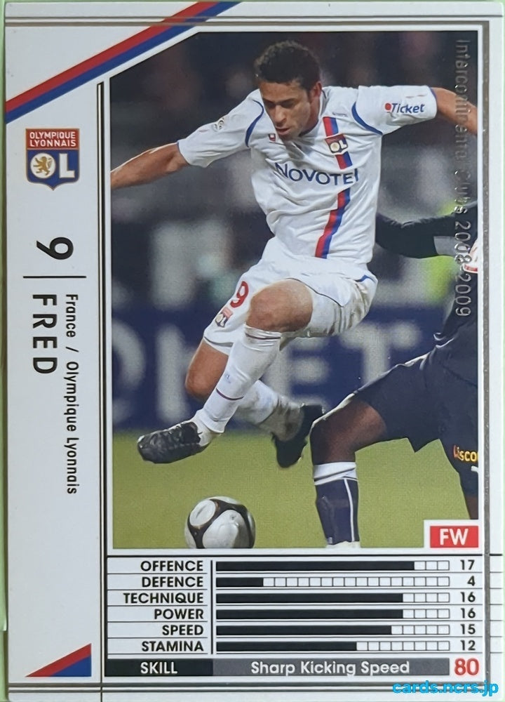 Panini WCCF Football WCCF/2008-2009-141/352 N Fred Trading Card EX
